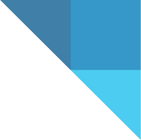 blue triangle graphic upper