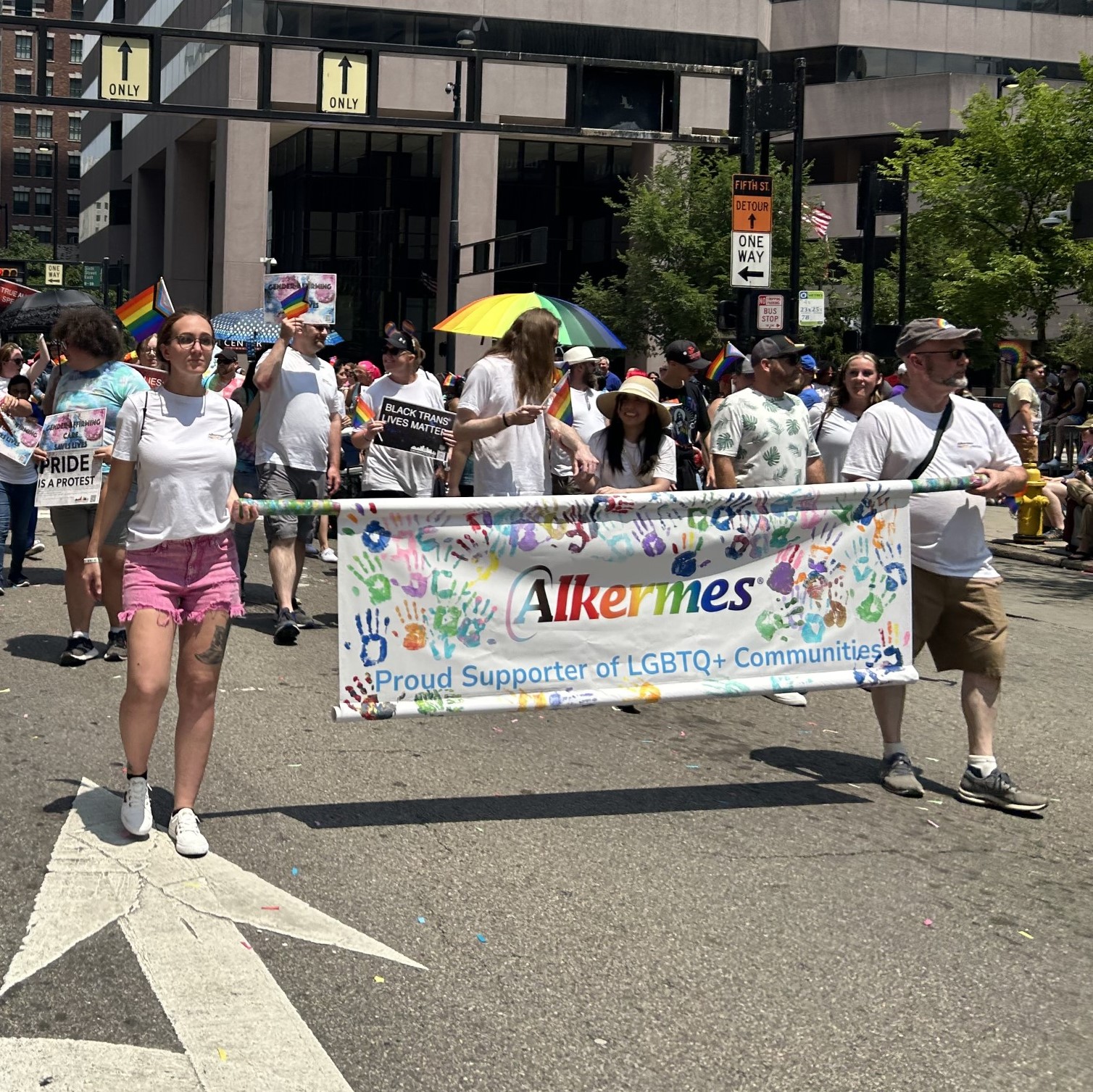 Alkermes Employees Marching in Pride Parade