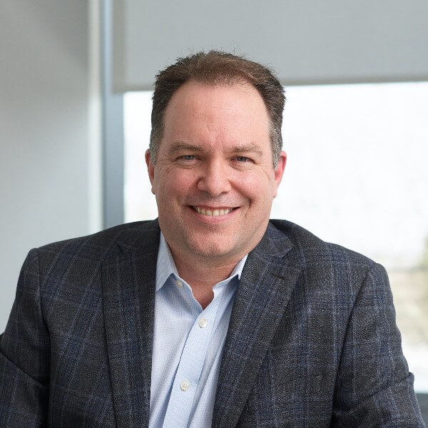 Smiling businessman at Alkermes.